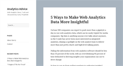 Desktop Screenshot of analytics-advice.com
