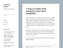 Tablet Screenshot of analytics-advice.com